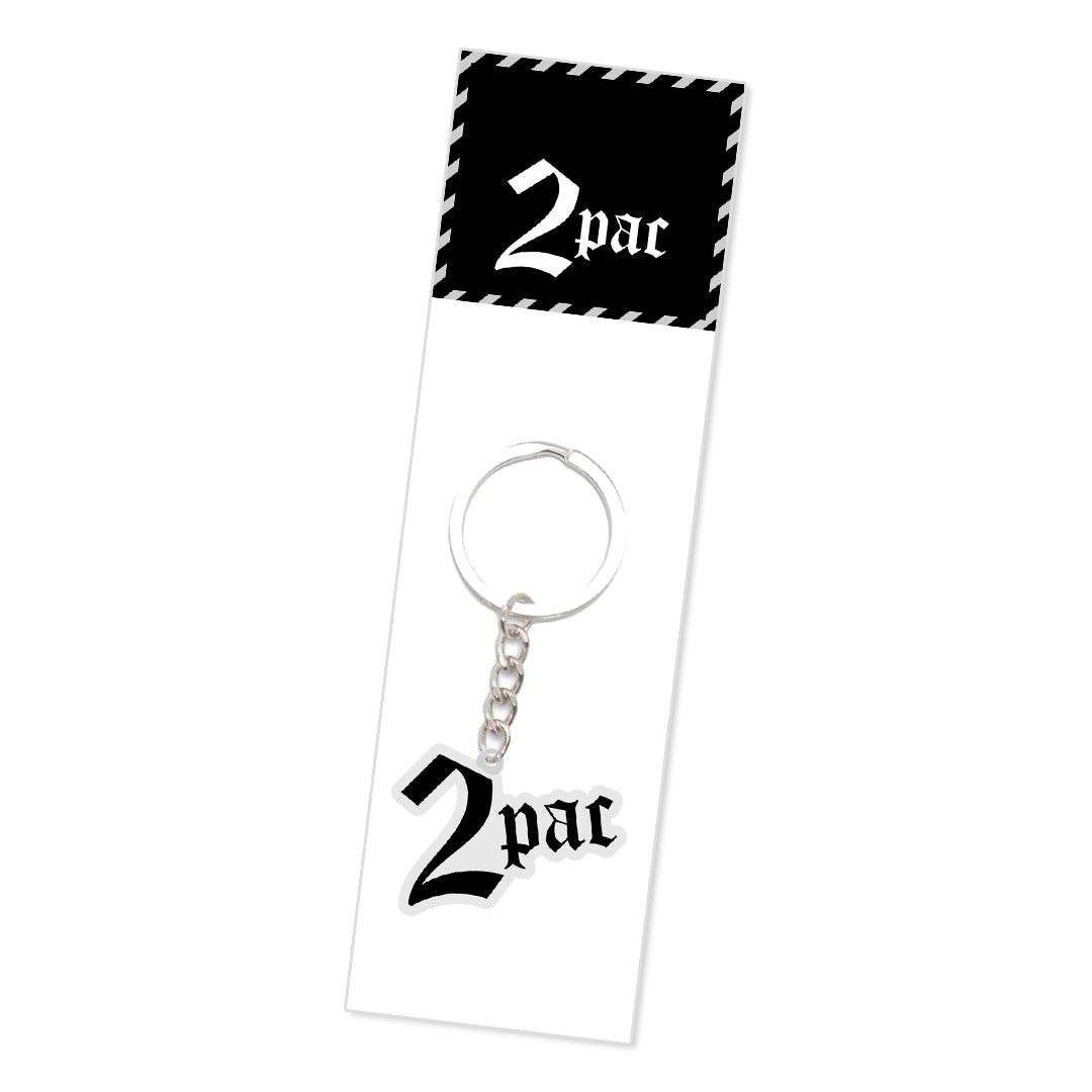 2pac Text Key chain