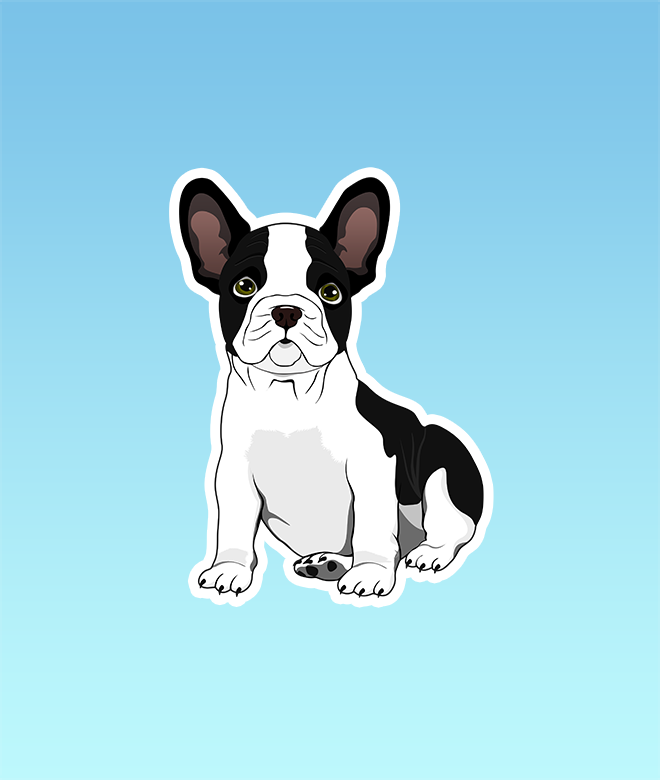 French Bulldog Sticker