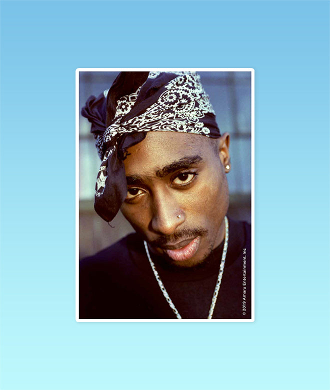 2pac Bandana Photo Sticker