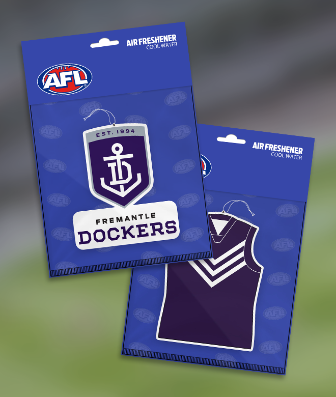 Fremantle Dockers Bundle (8x Logo and 8x Guernsey Air Fresheners)