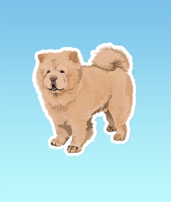 Chowder the Bear Dog Sticker