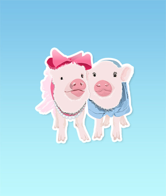 Prissy and Pop Sticker