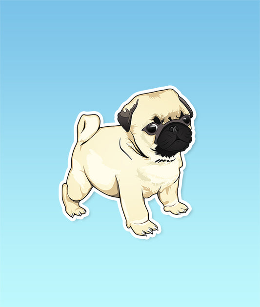 Pug Pup Sticker