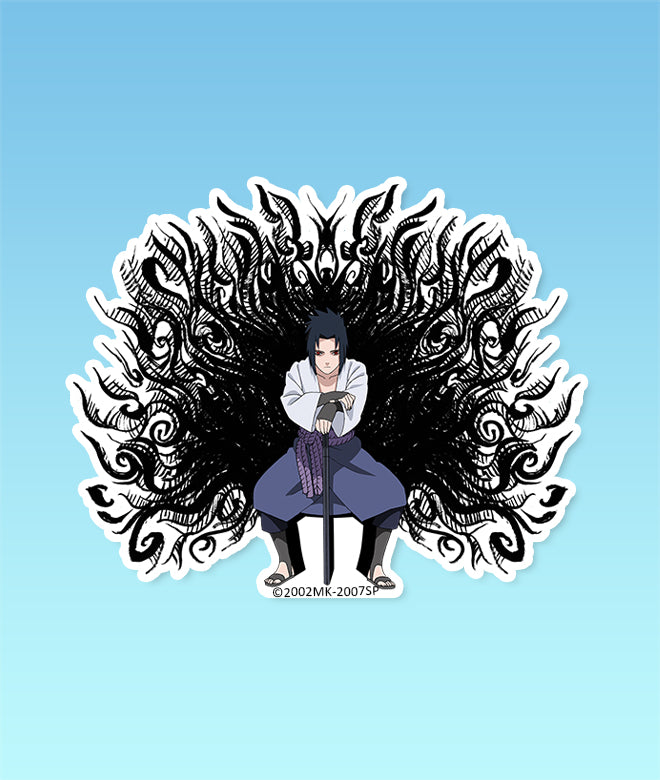 Sasuke Black Sticker