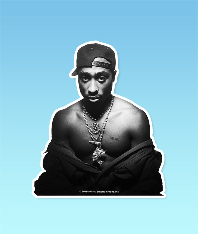 Tupac 1/2Body Photo Sticker