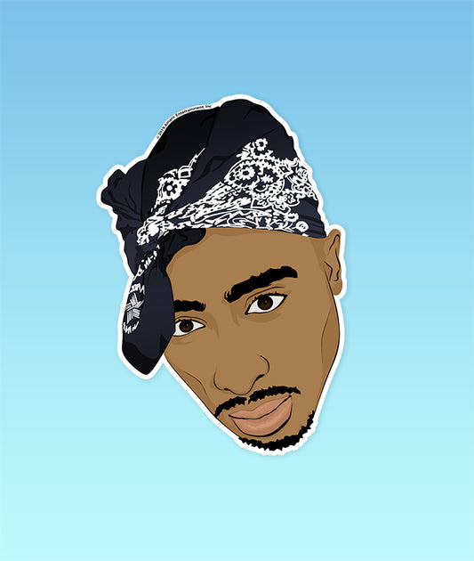 Tupac Bandana Sticker